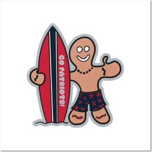 Surfs Up for the New England Patriots! Posters and Art